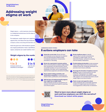 Addressing weight stigma at work with 8 actions employers can take