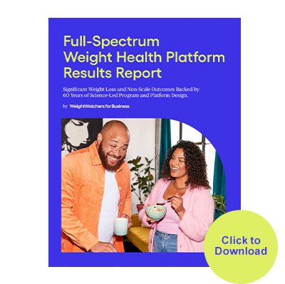 WeightWatchers for Business Results Report Cover