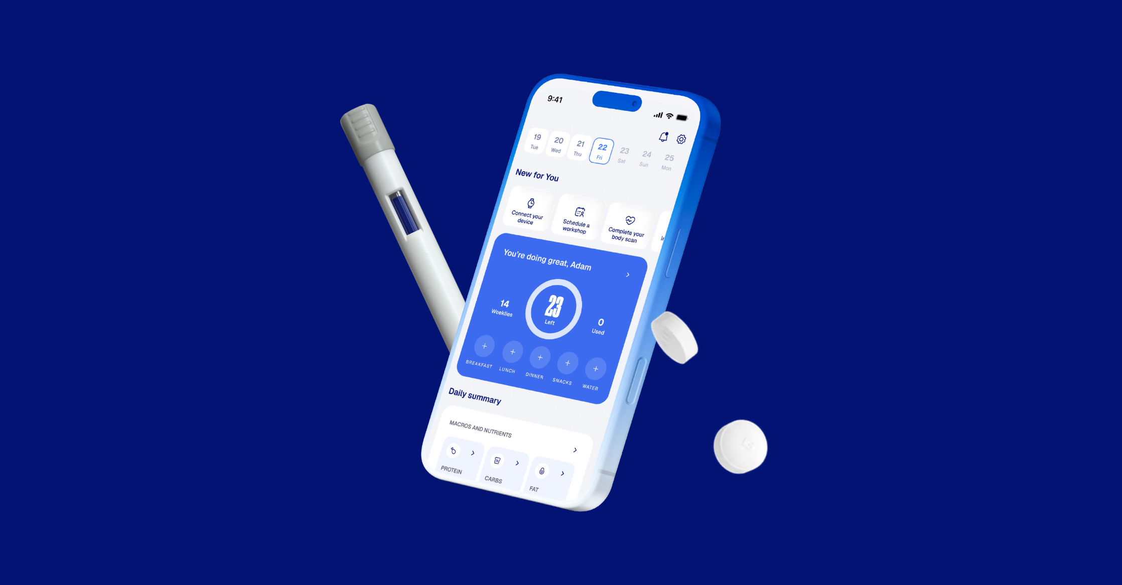 An image of GLP-1s and the WW app